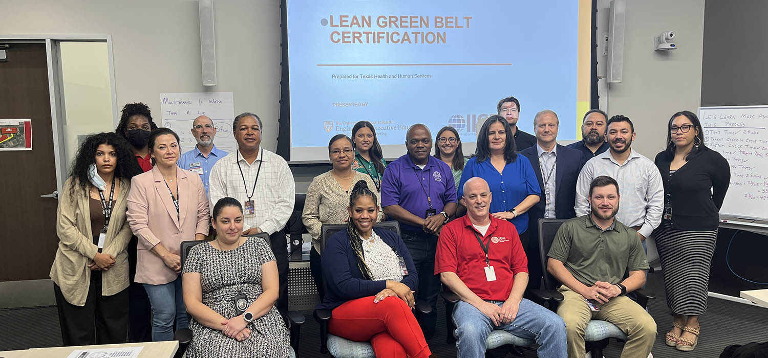 TxEEE collaborated with Texas Health and Human Services on two different occasions to offer Lean Green Belt Certification training