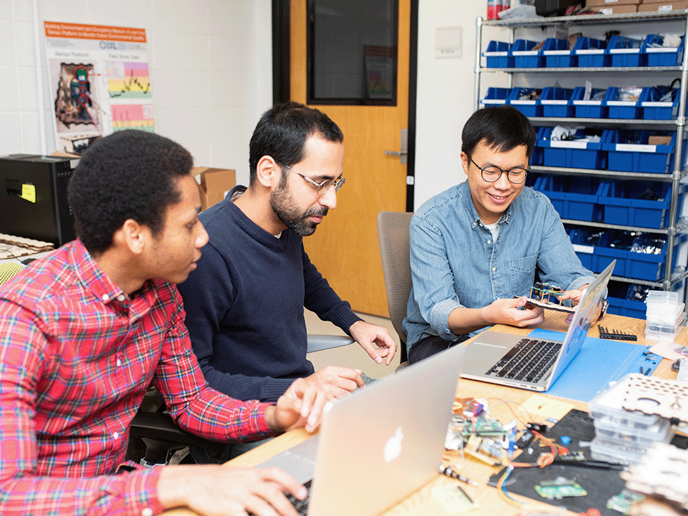 Students working together on a project