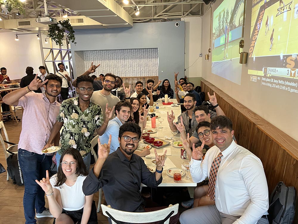 Engineering Management students at UT Austin represent a variety of professional backgrounds and countries, making for a rich learning environment.